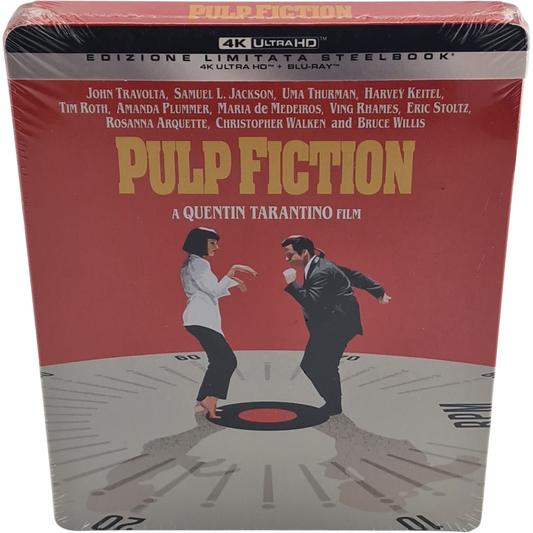 Pulp Fiction SteelBook 4K Ultra HD +Blu-ray éd limité Tarantino Travolta [-18] B