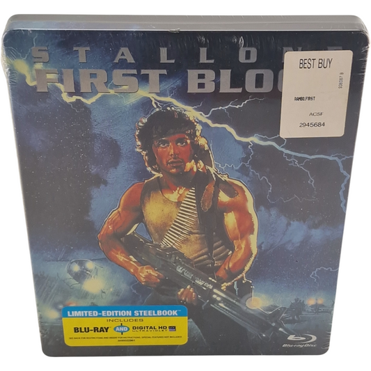First Blood Rambo I Blu-ray SteelBook Exclusivité Best Buy 2013 Stallone Zone A