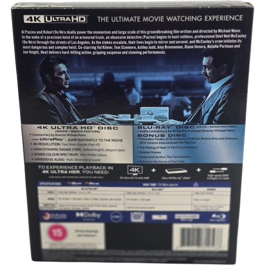 Heat 4K Ultra HD + Blu-ray + fourreau Director's Definitive Édition, Libre – Zone libre