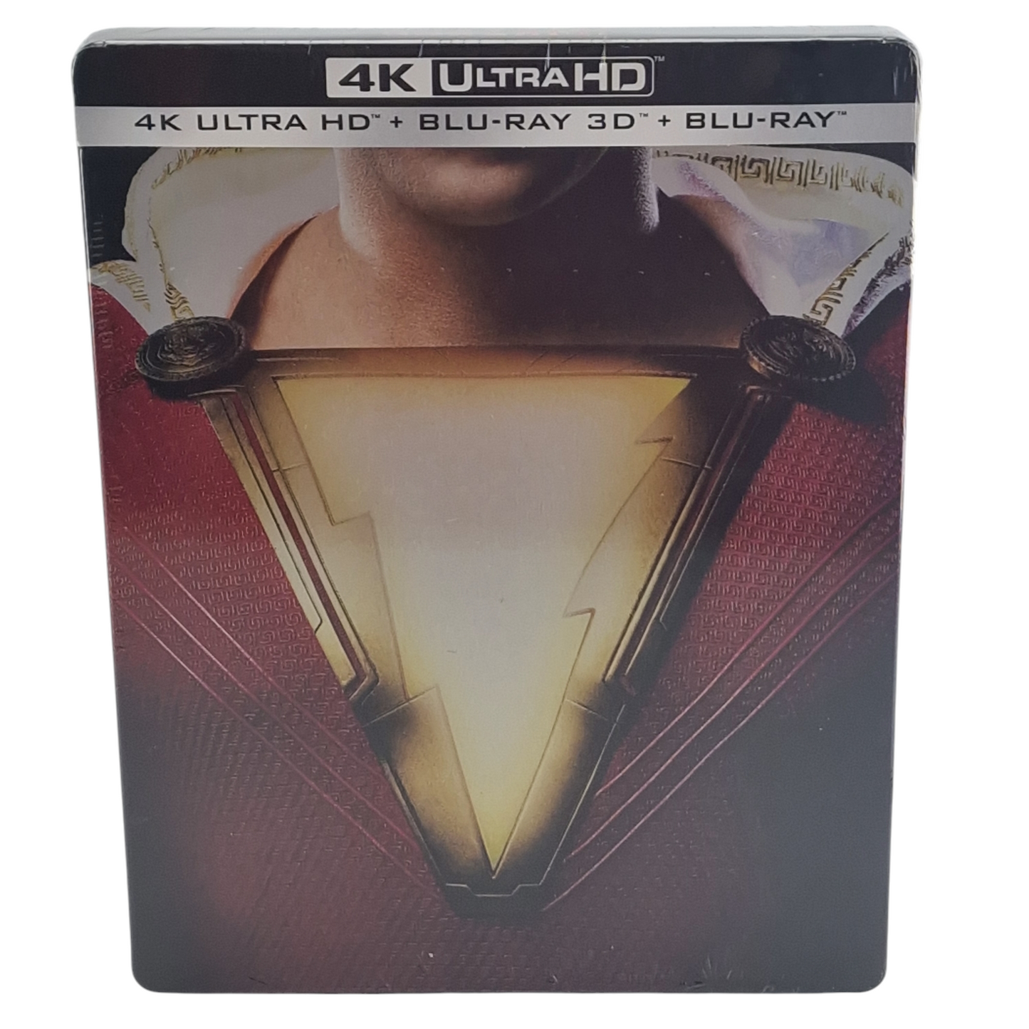 Shazam!  steelbook  4K Ultra HD + Blu-ray 3D + Blu-ray + CD Fnac éxclusif Libre