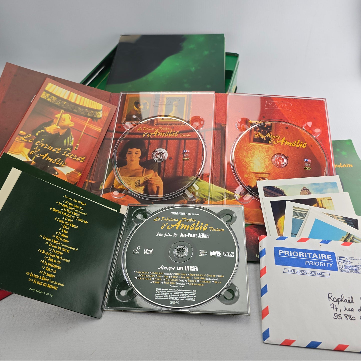 Amélie DVD + CD Metal Box DigiPack Collector's Cake Box" Tin Slipcover B