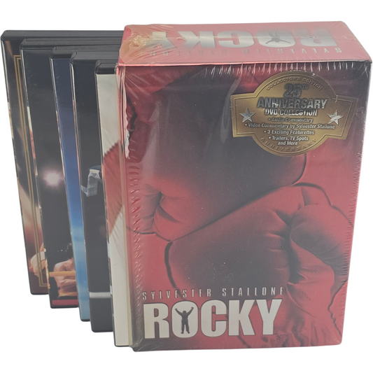 Sylvester Stallone Rocky I II III IV V DVD 5 Films Boxed Set  Zone 1 US Import