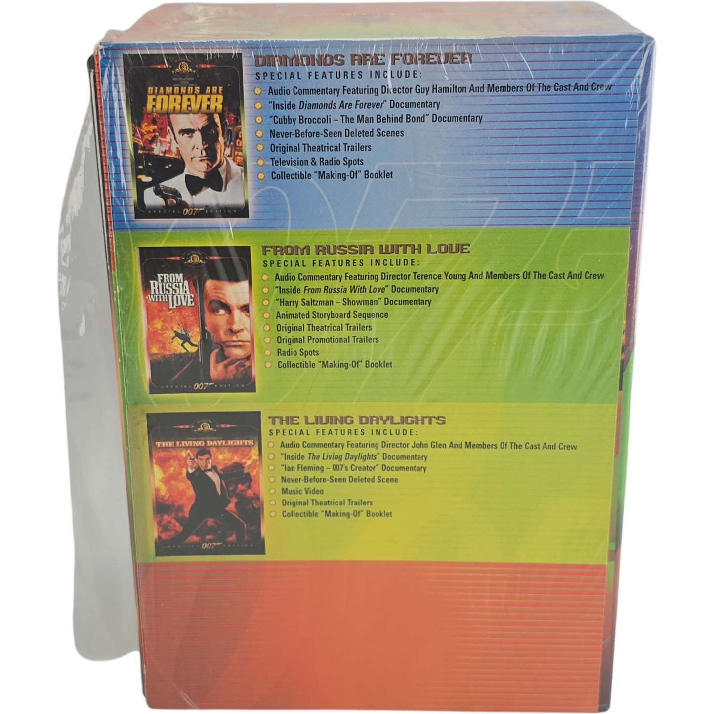 James Bond DVD Gift Set 6 Films Sean Connery, Roger Moore Zone 1 Import USA