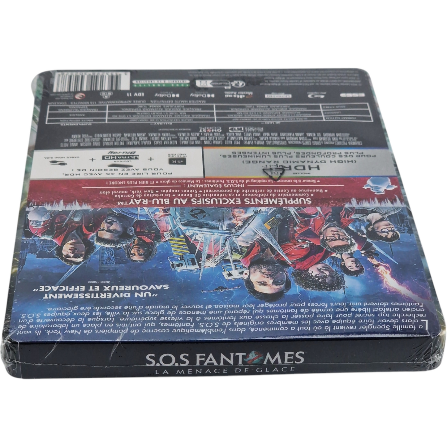 S.O.S. Fantômes: La Menace De Glace Steelbook 4K Ultra HD + Blu-ray 2024 Zone B