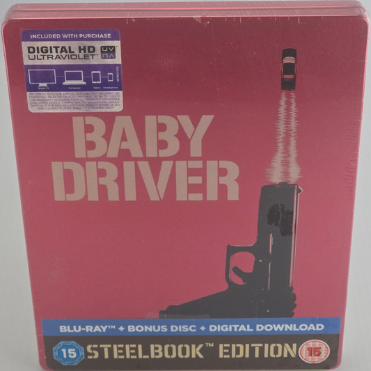 Baby Driver SteelBook Blu-ray Limited Edition Kevin Spacey Zone B