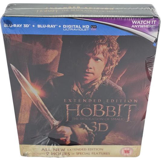 The Hobbit: The Desolation of Smaug B SteelBook Blu-ray 3D + Blu-ray Metal Box B