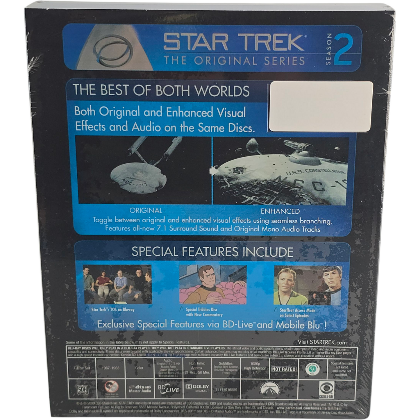 Star Trek -The Original Series: Season 2 Blu-Ray Zone 1 (1967–1968) Import USA