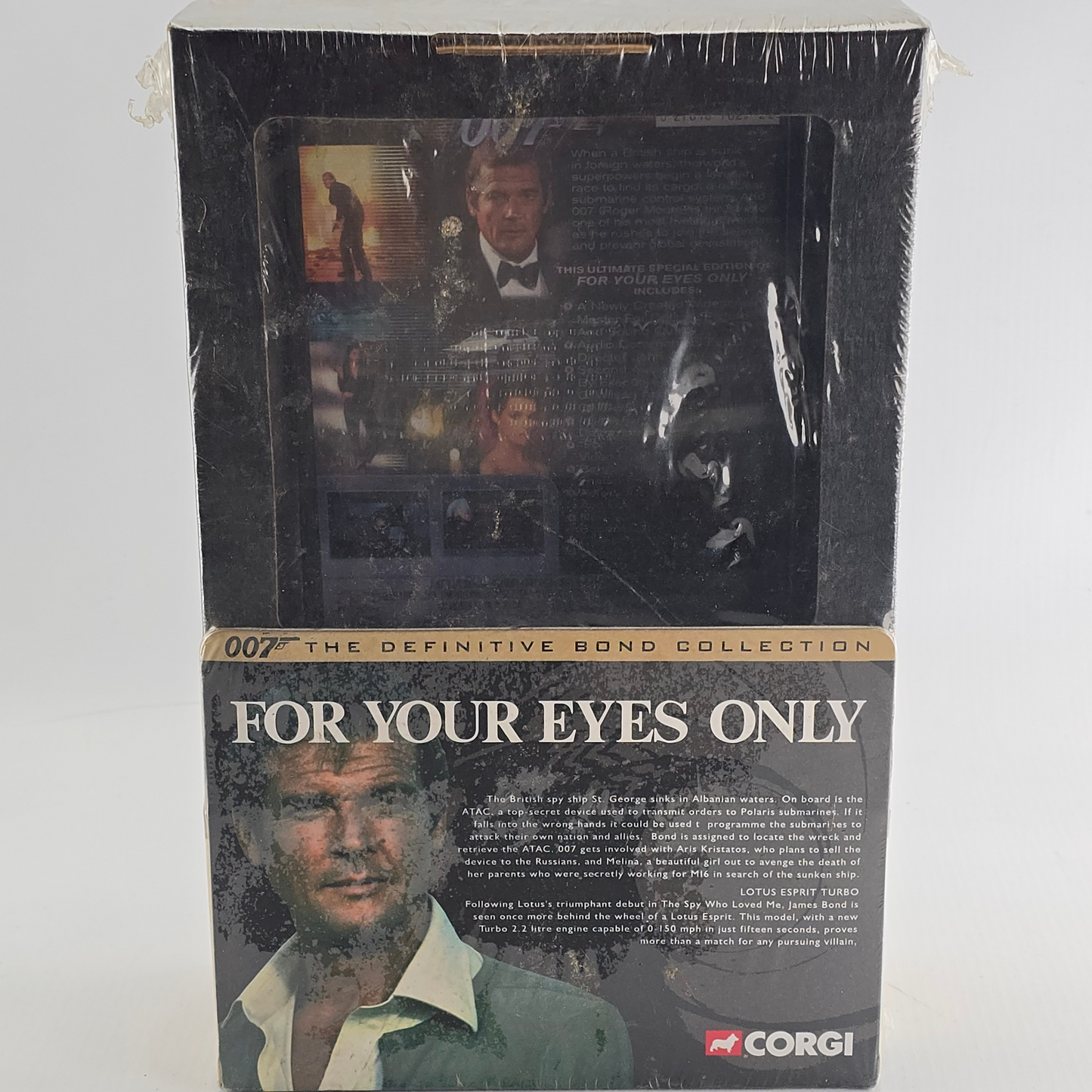 For Your Eyes Only 007 James bond DVD + Corgi Lotus Esprit Turbo (réf. 04701) Z A