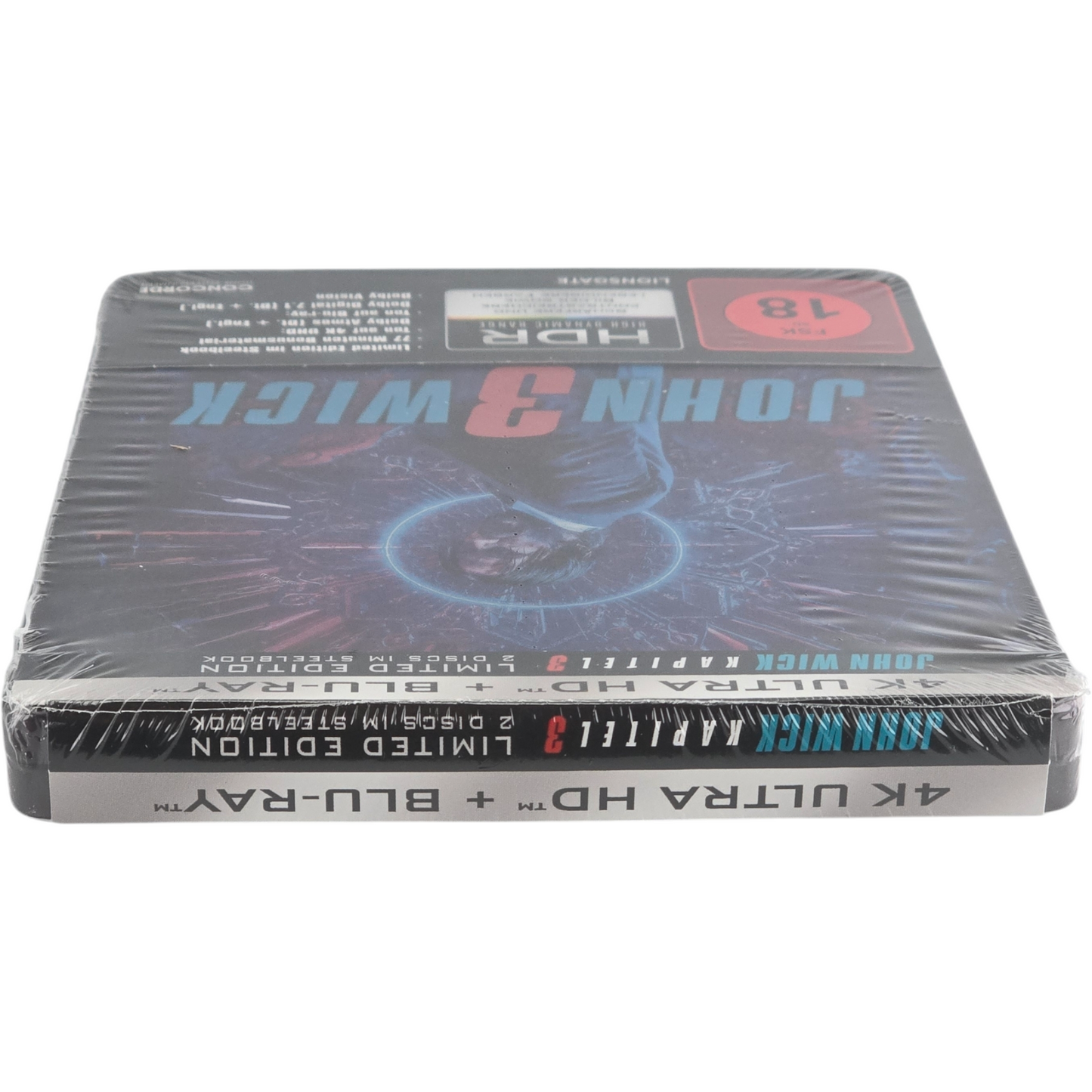 John Wick: 3 Parabellum SteelBook 4K Ultra HD + Blu-ray Keanu Reeves Zone B[-18]