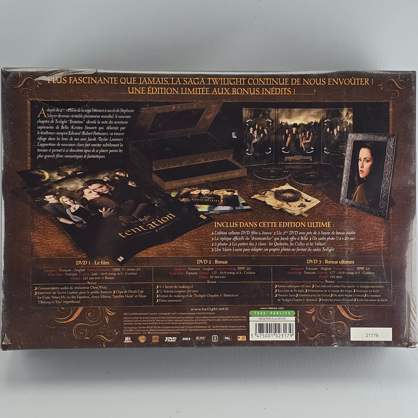 Twilight Chapitre 2 :Tentation Edt Ultime Ltd cadre photo,lithos, posters Zone 2