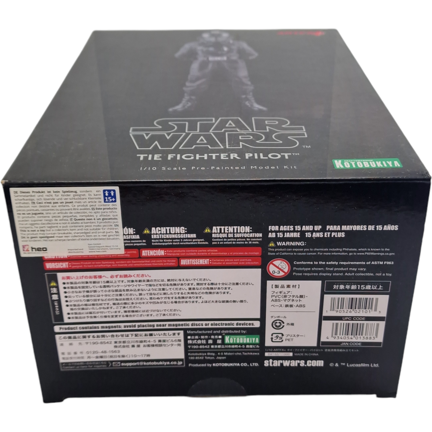 Star Wars - Artfx+  A New Hope Tie Fighter Pilot 18 cm Kotobukiya  l'échelle 1:10