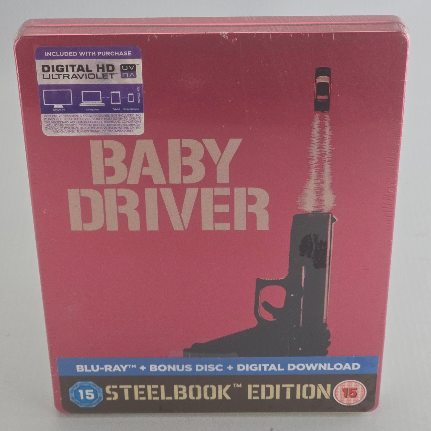 Baby Driver SteelBook Blu-ray Limited Edition Kevin Spacey Zone B
