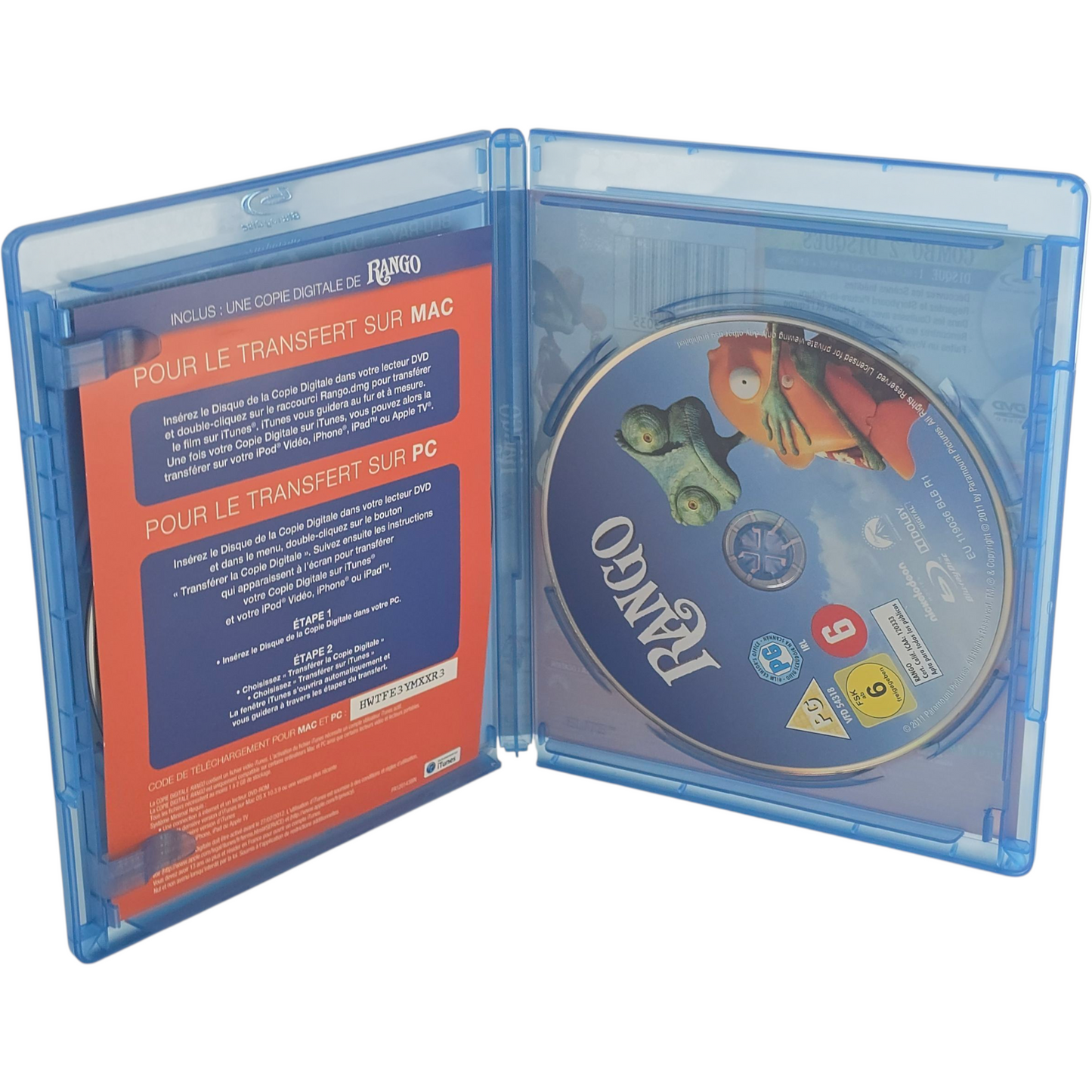 Rango  Combo Blu-ray + DVD Disney Gore Verbinski  Zone B