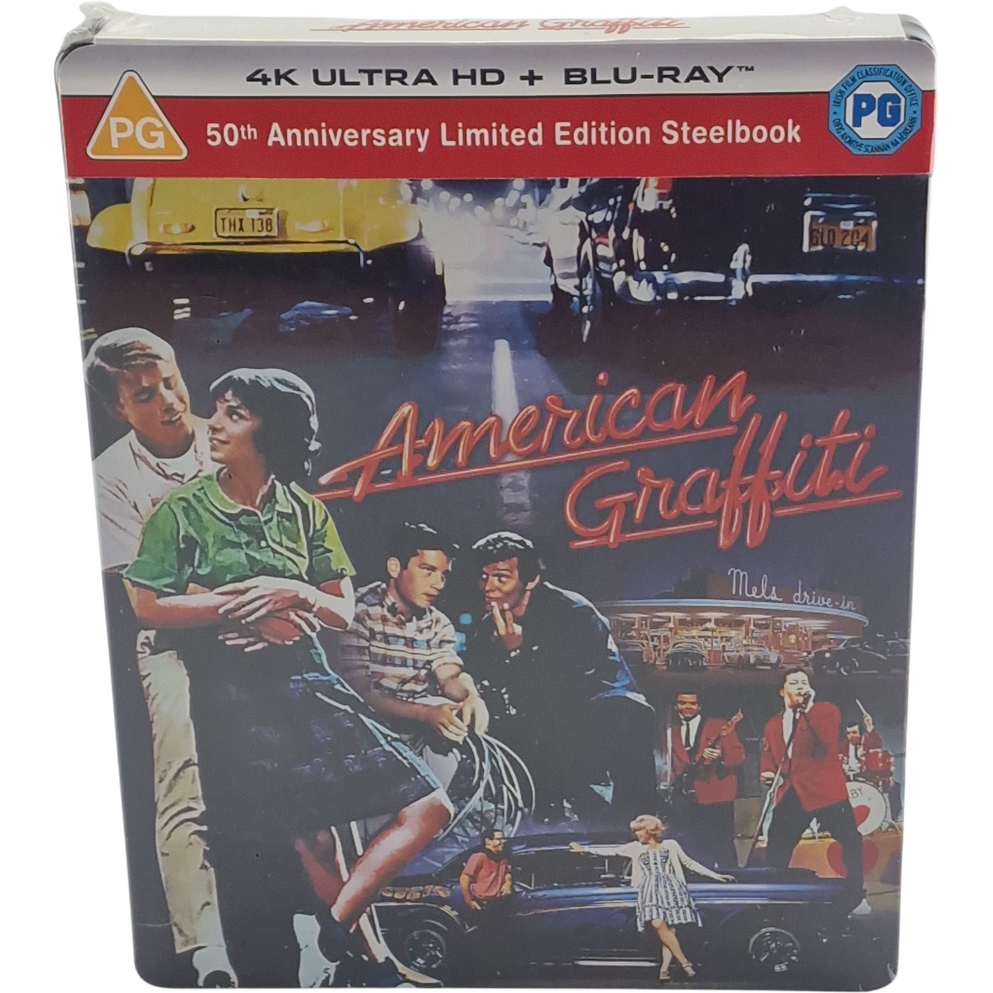 American Graffiti SteelBook 4K Ultra HD + Blu-ray Édit 50e anniversaire Zone B