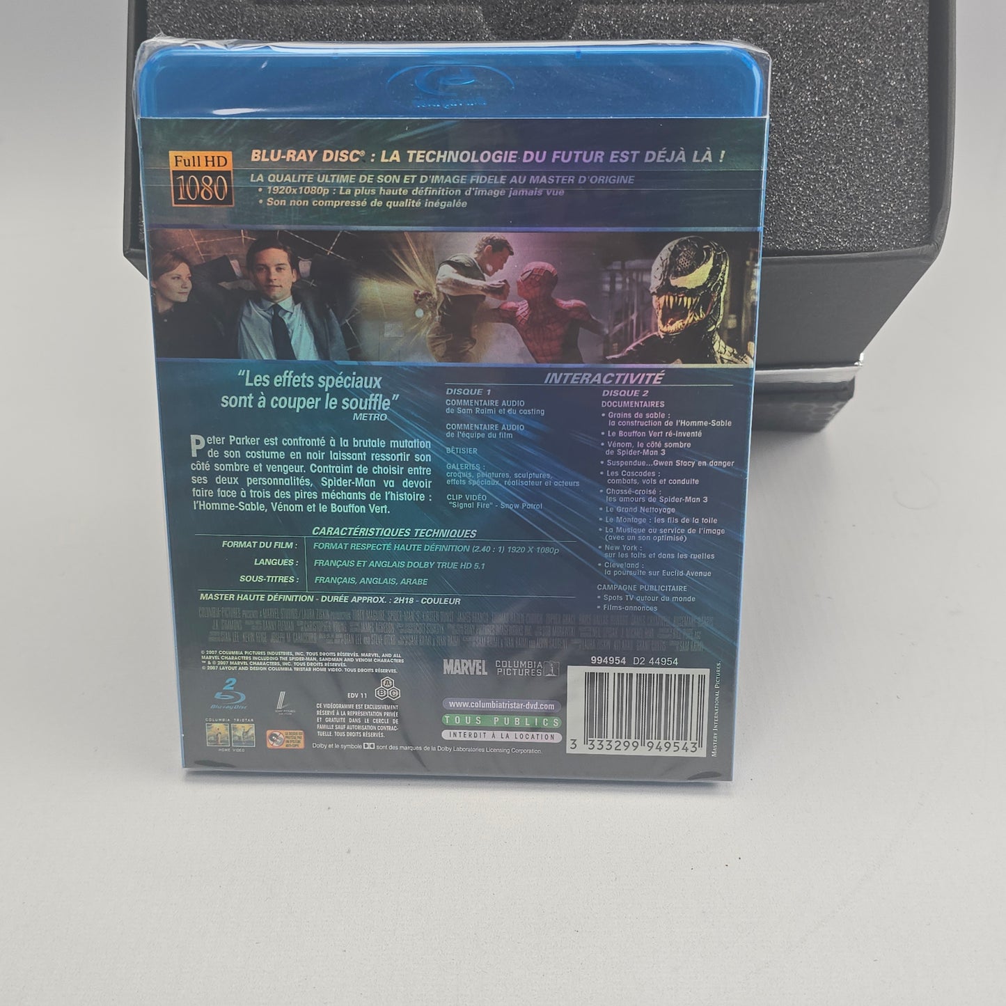 Spider-Man 3 Collector Blu-ray DVD Coffret Ultimate Figurine Attakus Rare
