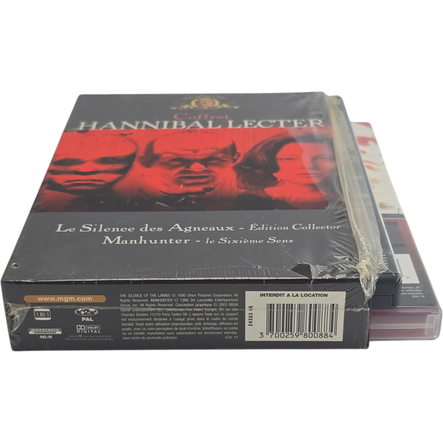 Coffret DVD Hannibal+ Manhunter+ sixième sens + Silence des agneaux Collector Zone 2