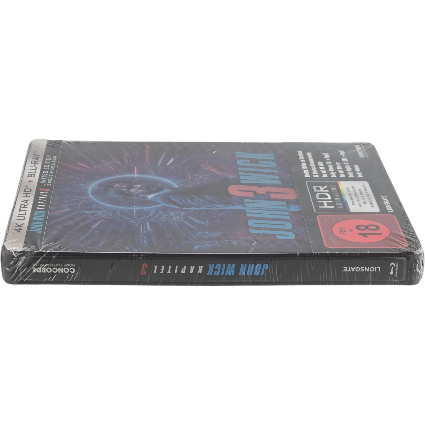 John Wick: 3 Parabellum SteelBook 4K Ultra HD + Blu-ray Keanu Reeves Zone B[-18]