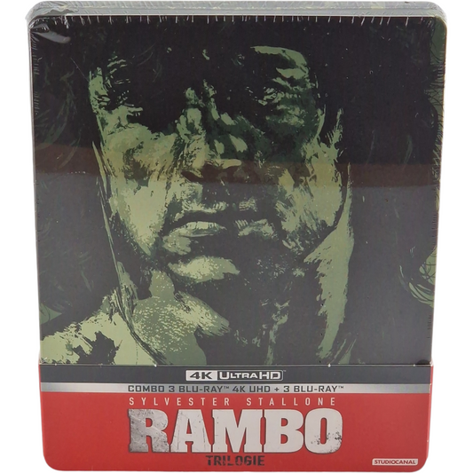 Rambo La Trilogie SteelBook 4K Ultra HD + Blu-ray 6 disques Sylvester Stallone