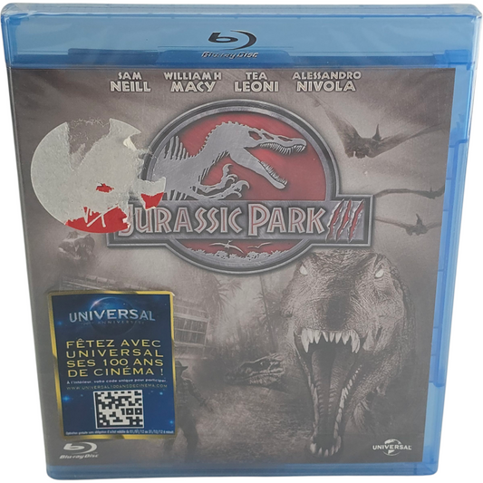 Jurassic Park III (2001)  Blu-Ray HD Sam Neill  Joe Johnston  Zone B
