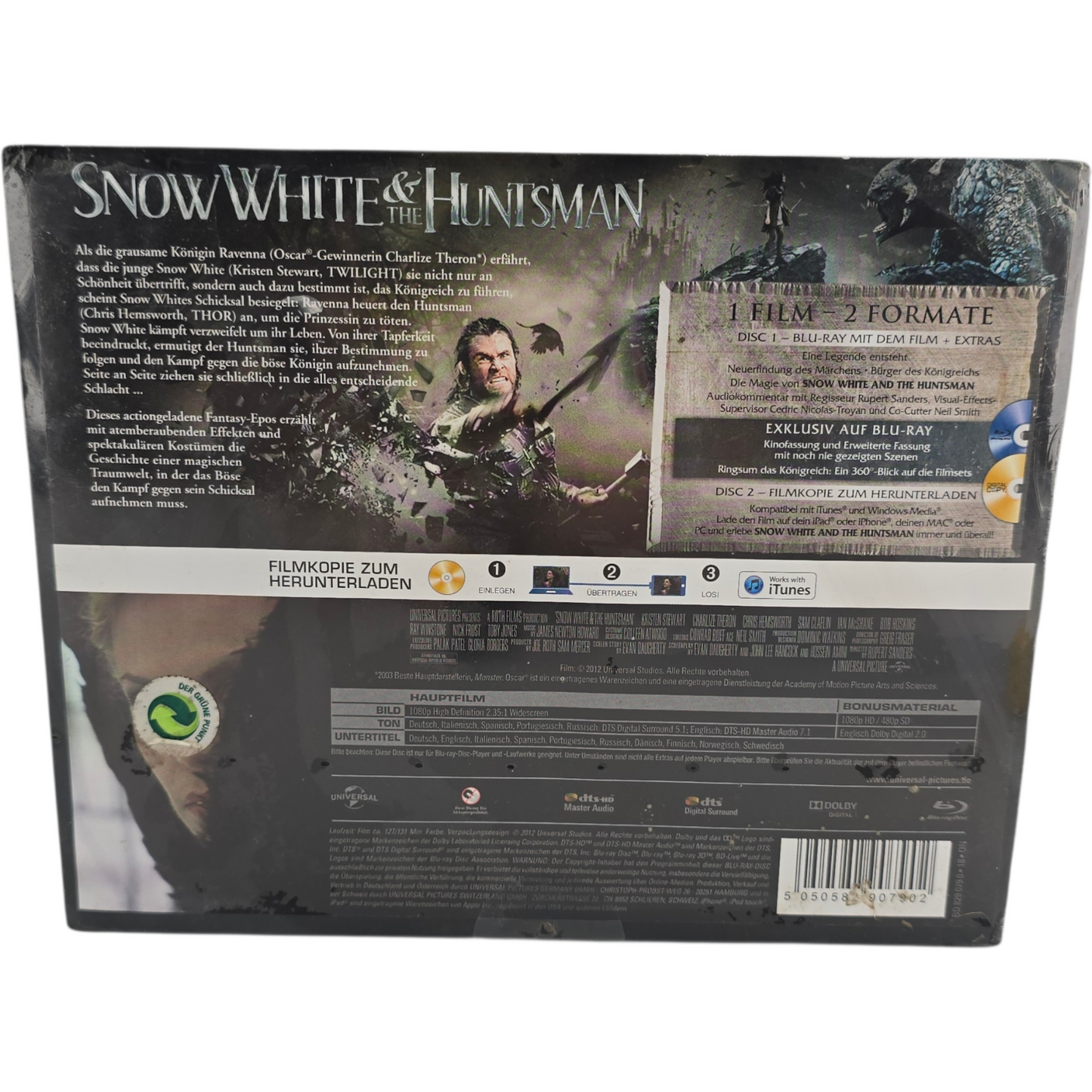Snow White & the Huntsman Steelbook Blu-ray Limited Collection Box Zone B