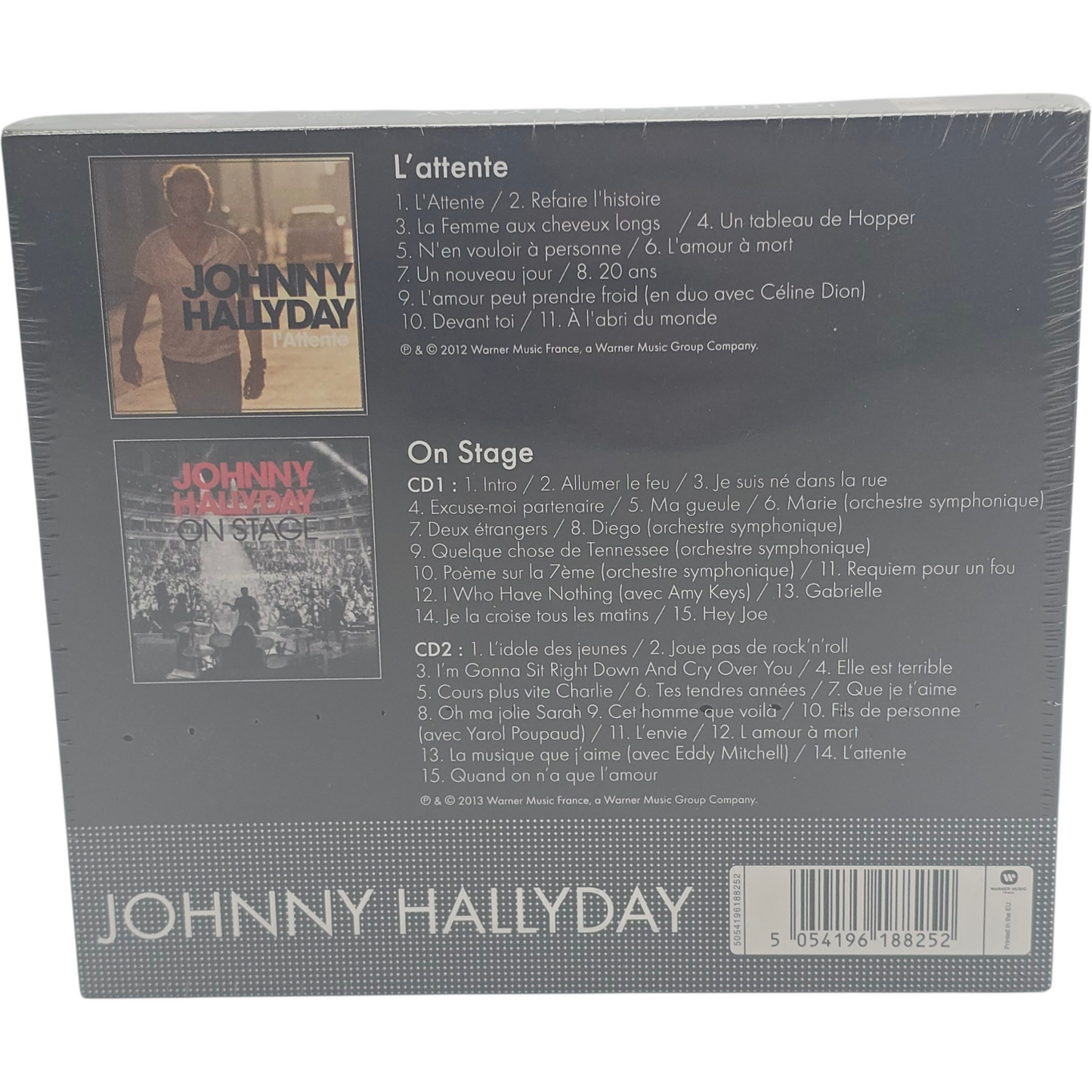 Johnny Hallyday L'Attente On Stage Coffret 3 CD Édition Limitée Rock Français