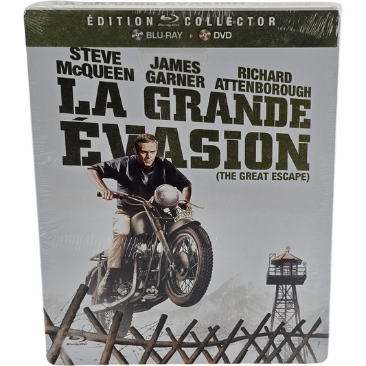 La Grande Évasion SteelBook Blu-ray + DVD Collector Fourreau VF Steve McQueen