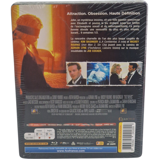 Nine ½ Weeks Steelbook Métal Futurepak Blu-ray Mickey Rourke, Kim Basinger,  B