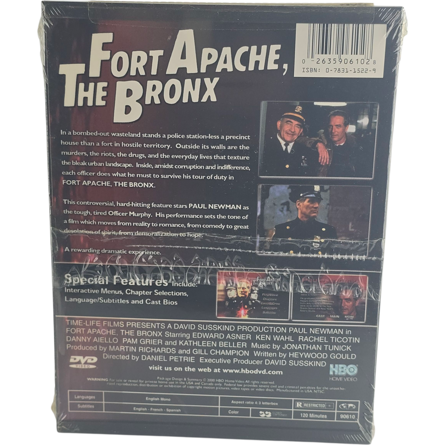Fort Apache, the Bronx DVD Snap Case.Paul Newman, Edward Asner Zone 1 US Import