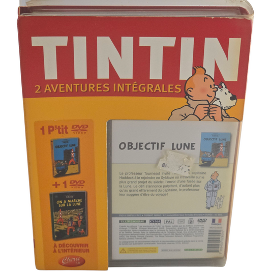 Les Aventures De Tintin - On A Marché Sur La Lune + Objectif Lune DVD Pack  Zone 2