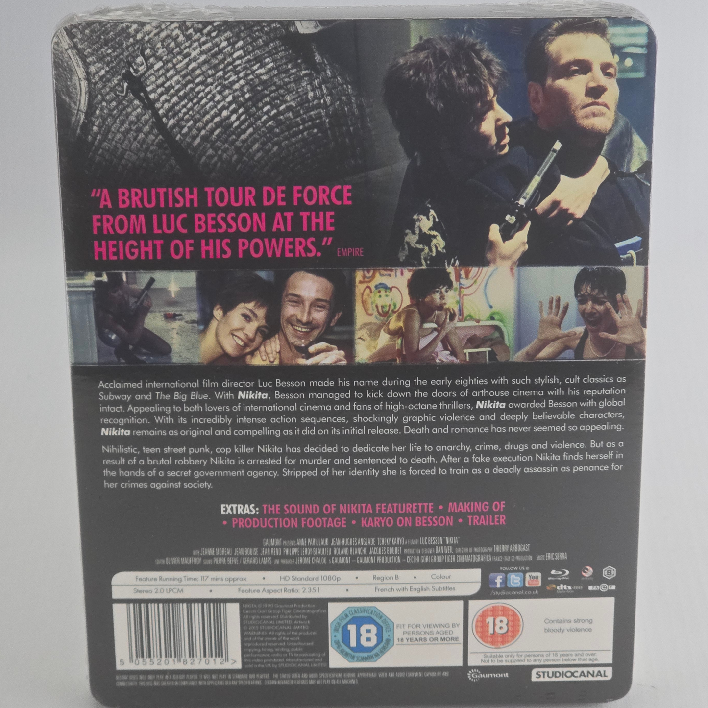 Nikita SteelBook Blu-ray Zavvi Limited  2000 Ex  Luc Besson Zone B [-18]