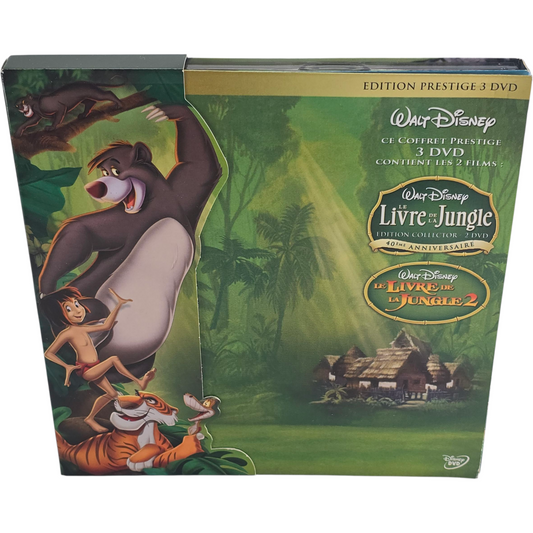 Le Livre de la Jungle 1 & 2 Coffret 3 DVD Collector – Zone 2