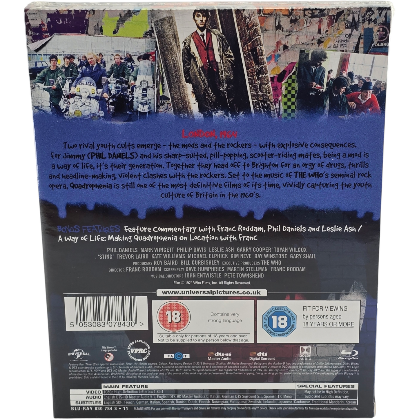 Quadrophenia Steelbook Blu-ray Zavvi Exclusive Slipcase limitée 2000 Ex [-18] B