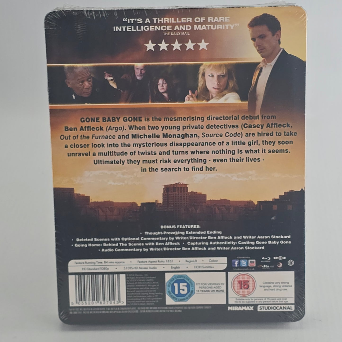 Gone Baby Gone SteelBook Blu-ray Zavvi Limited  2000 Ex  Casey Affleck Zone B
