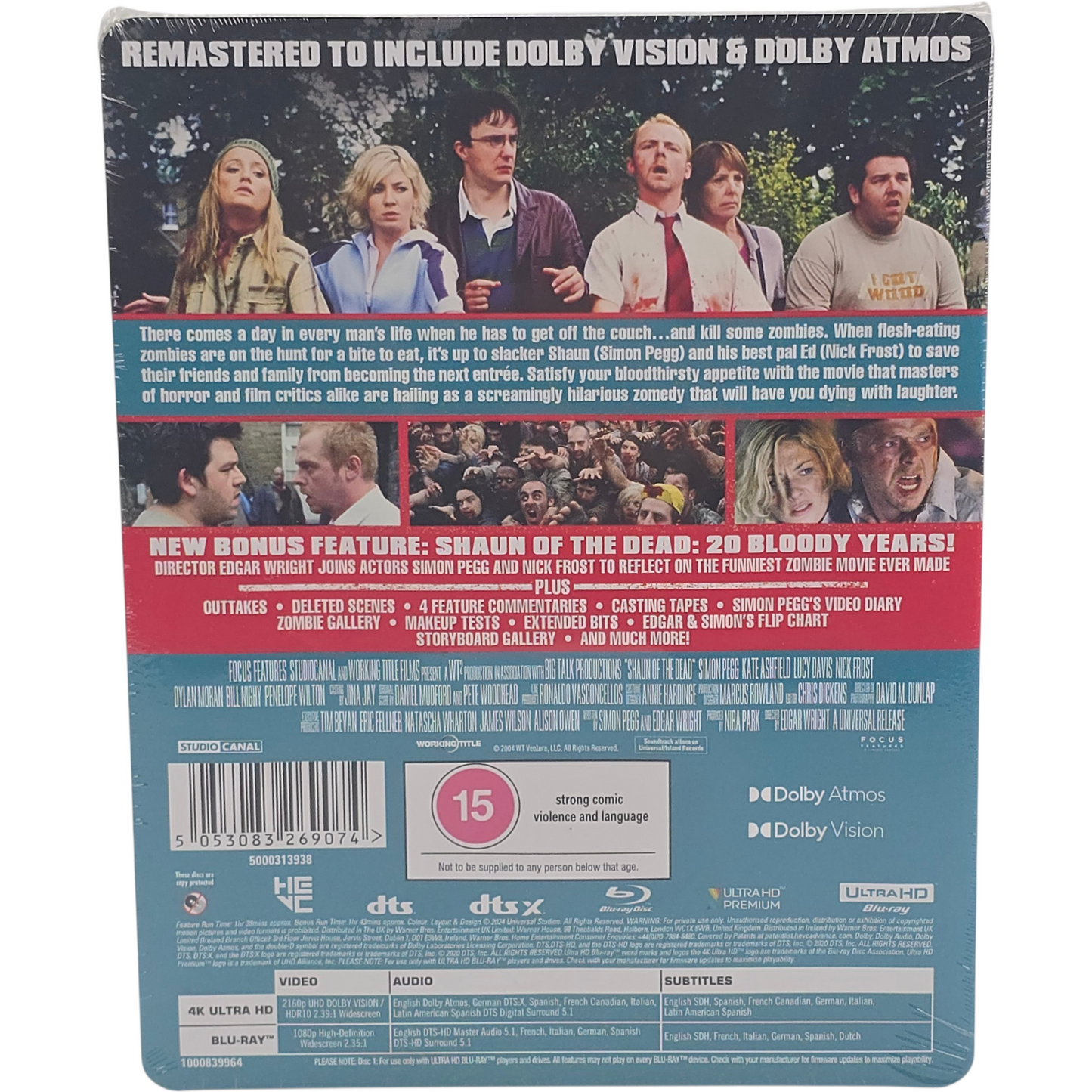 Shaun of the Dead 4K Ultra HD + Blu-ray Steelbook Édition  Limitée  B