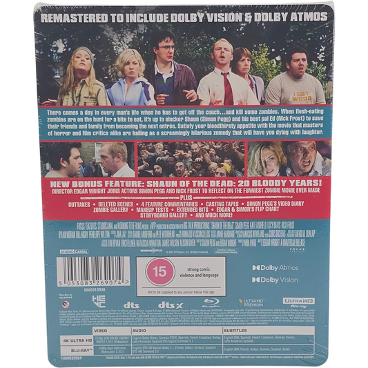 Shaun of the Dead - SteelBook 4K + Blu-ray édition limitée 20e anniversaire UK