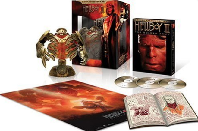 Hellboy II: The Golden Army DVD Gift Set Collector's Limited + Figurine  Zone 1
