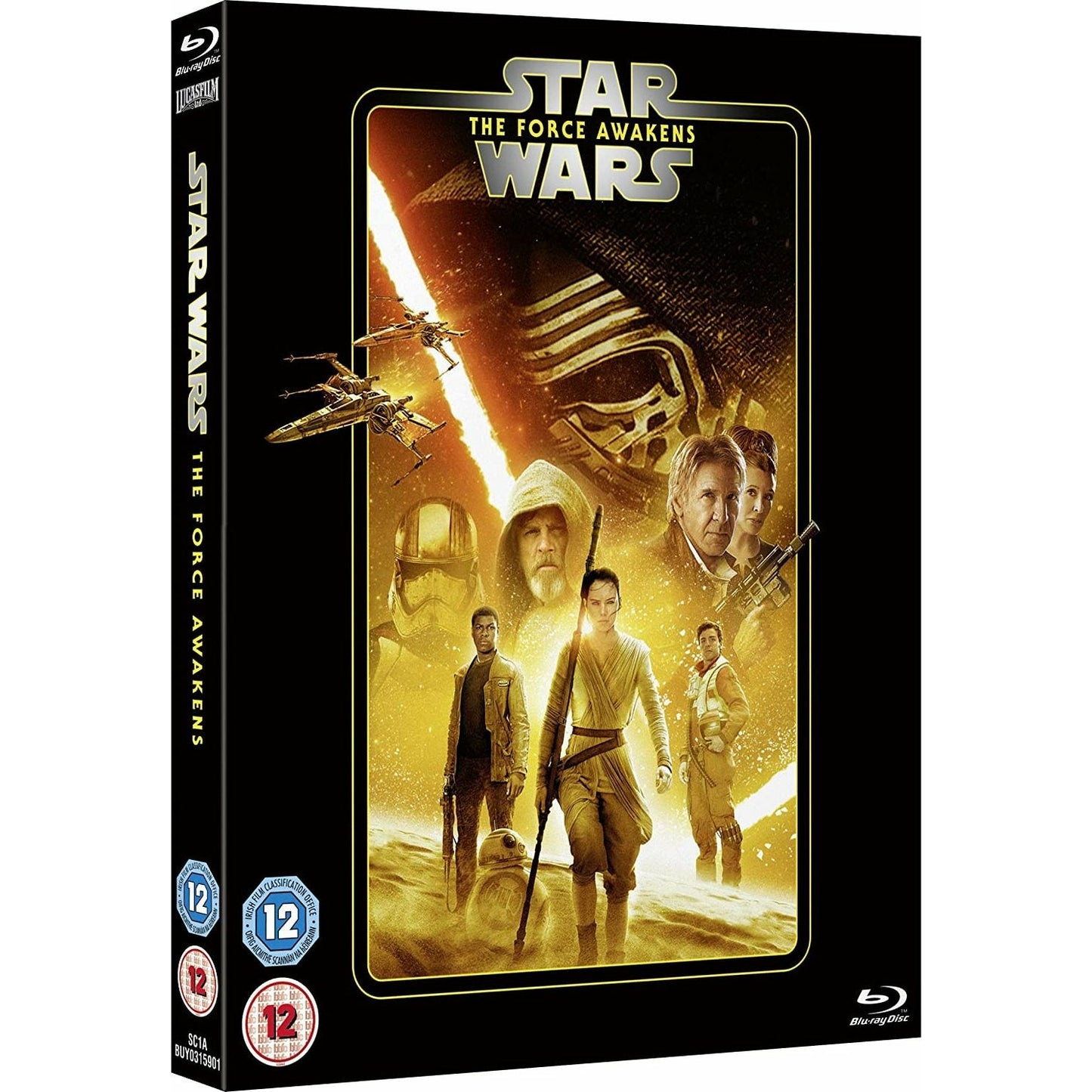 Star Wars, épisode VII : Le Réveil de la Force Blu-ray +étuit  [UK Import]  Version Française