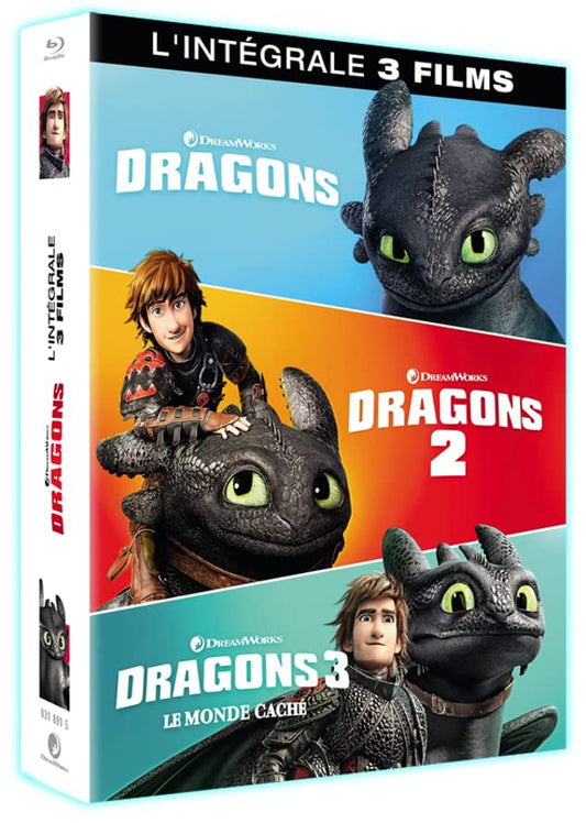 Dragons - Trilogie (2010-2019) - Coffret Blu-ray - Zone B - vue 2