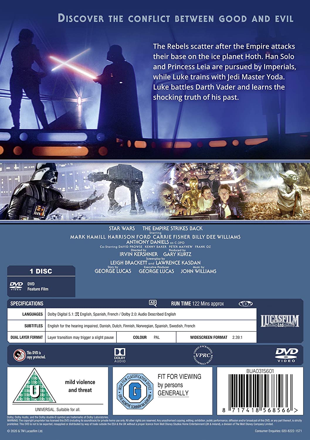 Star Wars, épisode V : L'Empire contre-attaque +étuit [UK Import]  Version Française