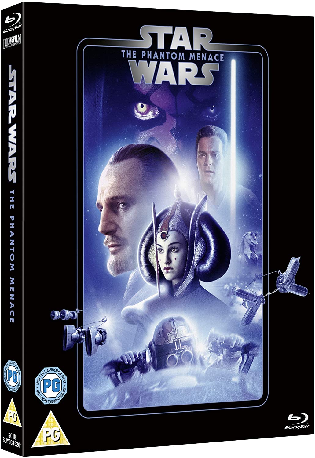 Star Wars, épisode I : La Menace fantôme Blu-ray +étuit  [UK Import]  Version Française