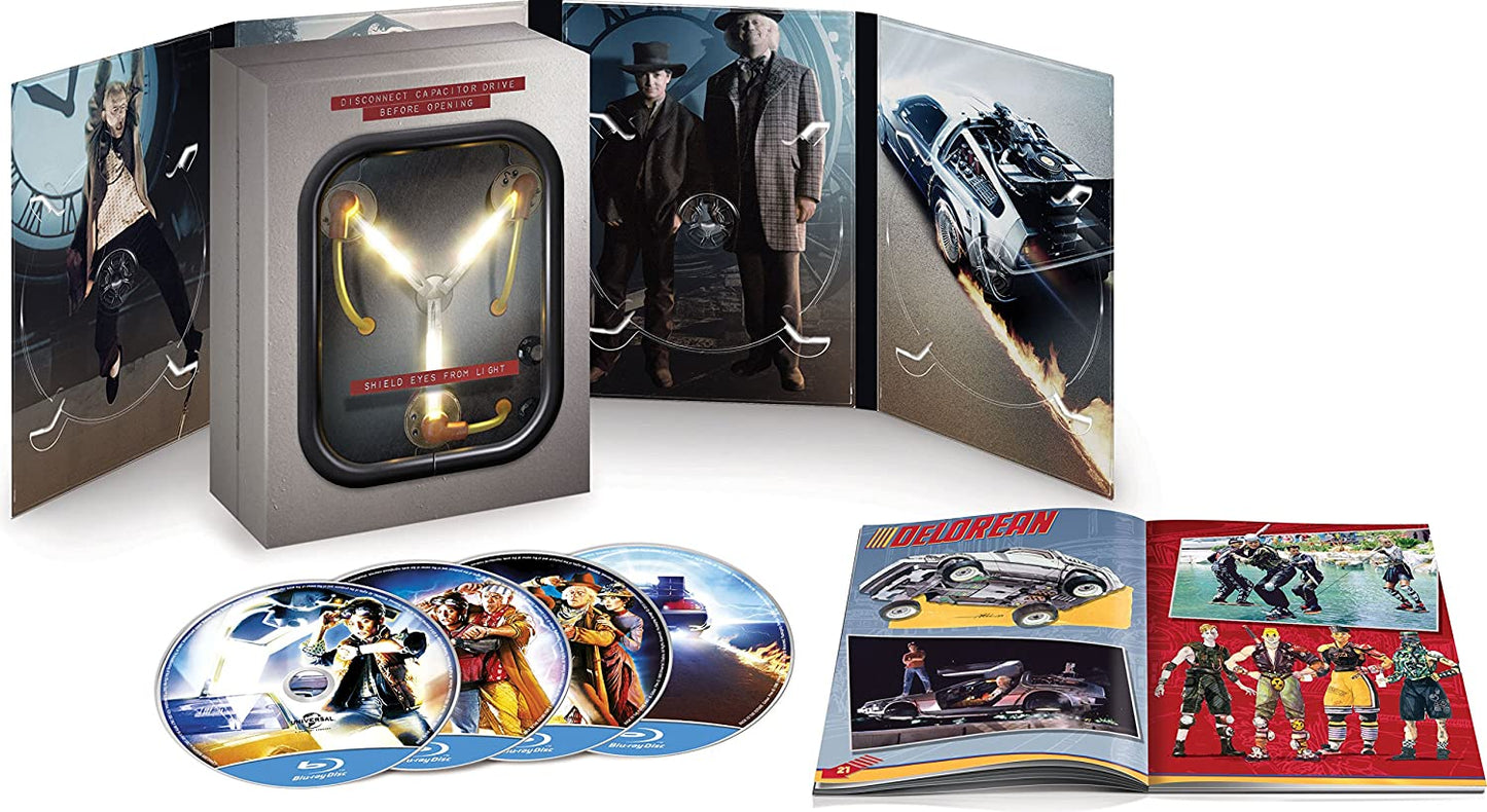 Retour vers le futur  Coffret Collector Condensateur de flux Blu-ray 1985-1990 3 Films Zone Libre