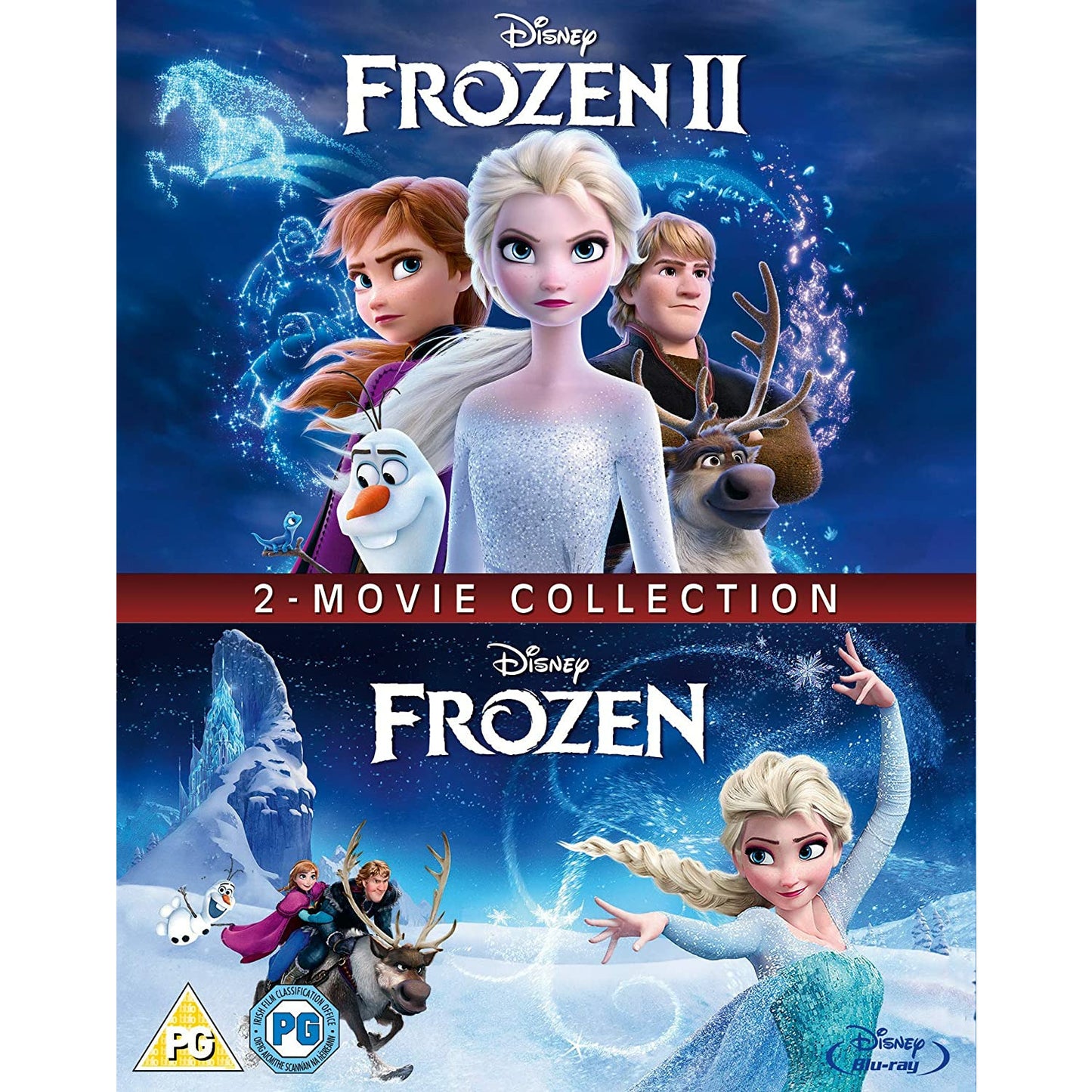 La Reine des neiges [Frozen] 2 films Blu-ray [UK Import] Version Originale