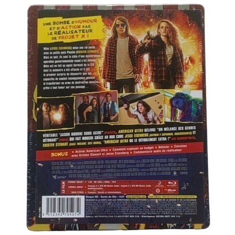 American Ultra  Kristen Stewart Blu-ray SteelBook Collection Fnac 2015 Region B