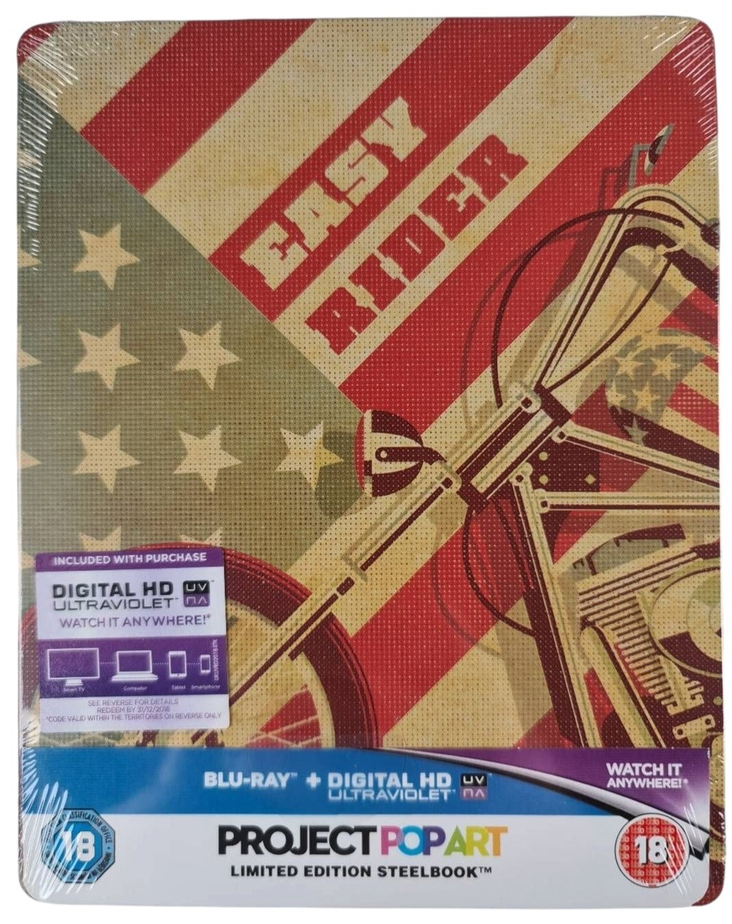 Easy Rider 1969 Blu-ray SteelBook Zavvi Dennis Hopper 2000 Ex 2015 Libre[-18]