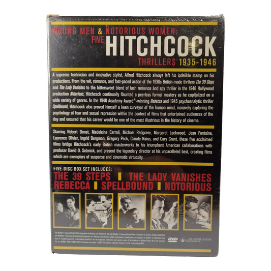 Hitchcock - Criterion Collection 5 films (1935-1946) - Coffret DVD - Zone 1 - vue 3
