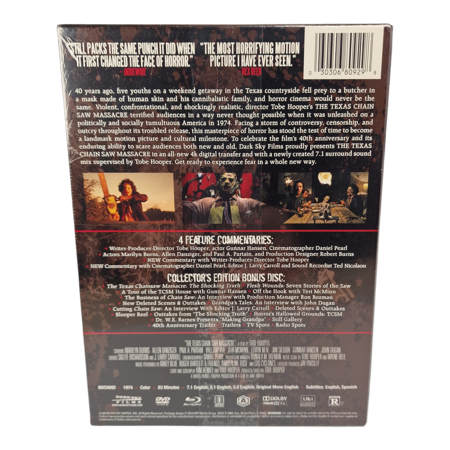 Massacre à la tronçonneuse DigiPack 2X Blu-ray 2X DVD Collector Region A  VO