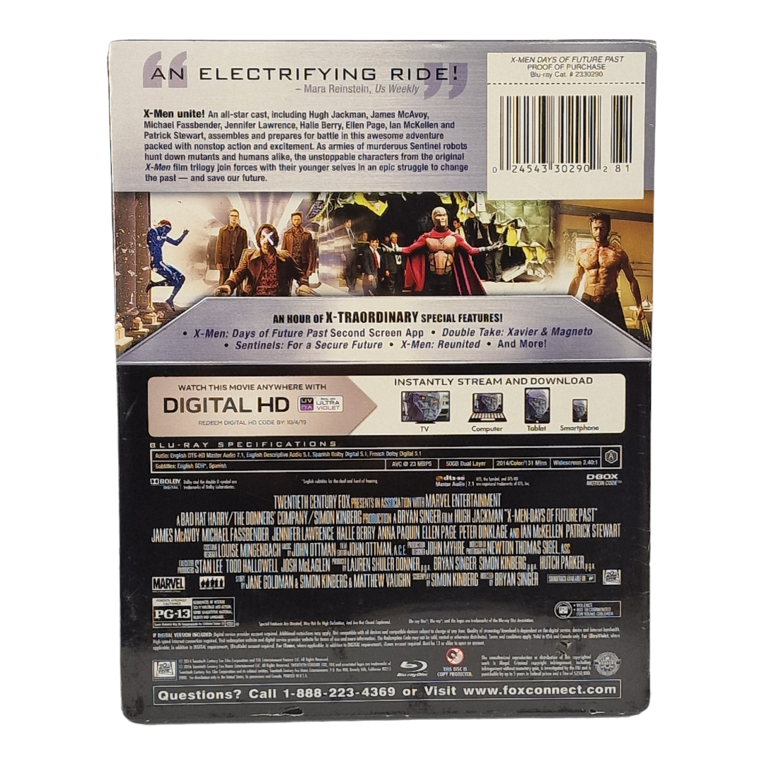 X-Men: Days of Future Past   SteelBook Blu-ray   Hugh Jackman 2016 Region A