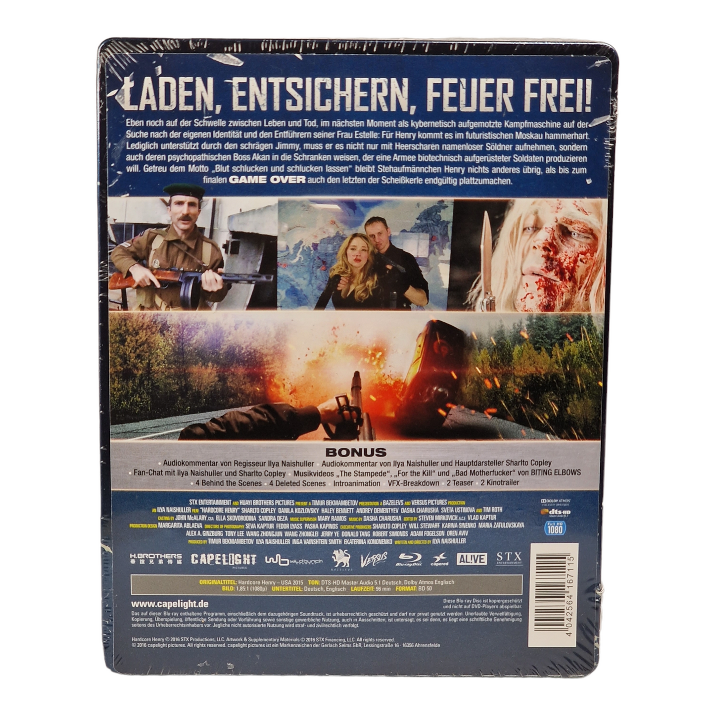 Hardcore Henry  steelbook  Blu-ray Tim Roth,  Ilya Naishuller 2016 Libre [-18]