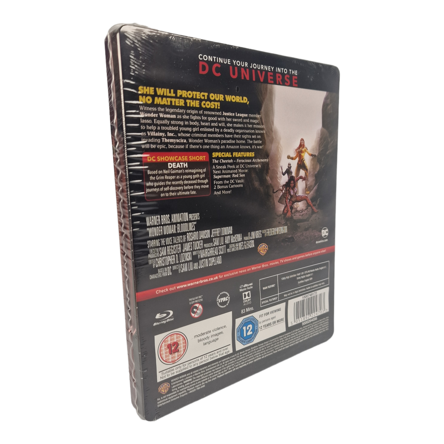 Wonder Woman : Bloodlines  Blu-ray SteelBook  Edition Limitée  2019 Region B