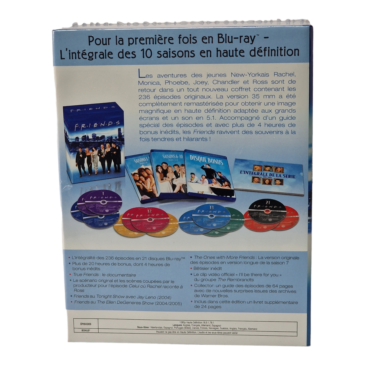 Friends -Coffret Blu-ray la série intégral des Saisons 1 à 10